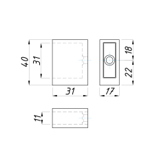 SF-318 Кріплення стіна-труба CP
