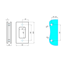 SF-848 Квадратна ручка
