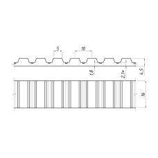Зубчатий ремінь для розсувного даху AT 10-16 мм