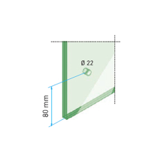 Стійка для скла V300