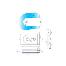 19106 Магнітний замок під циліндр, 611